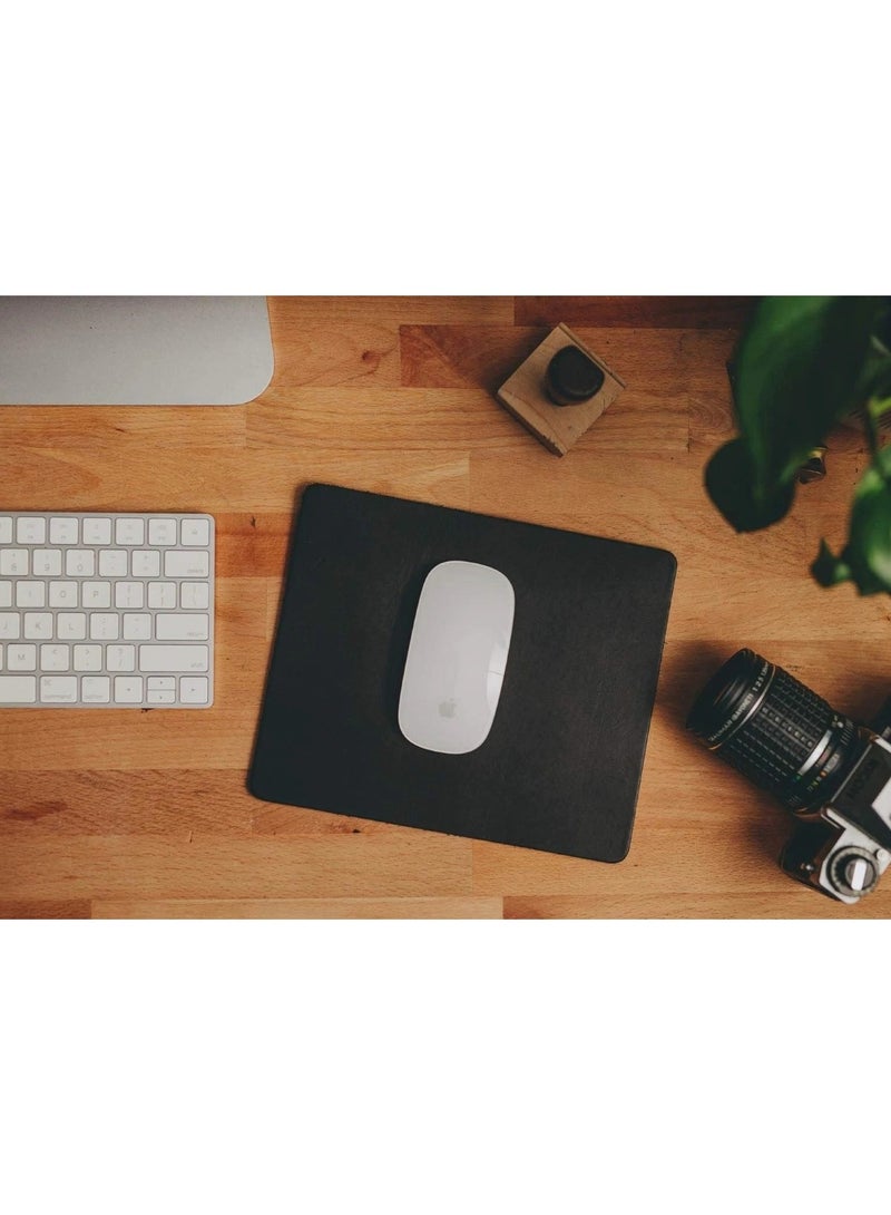 Huitich Large Black Mouse Pad with Lock Edge  Non-Slip Desk Mat - Image 4