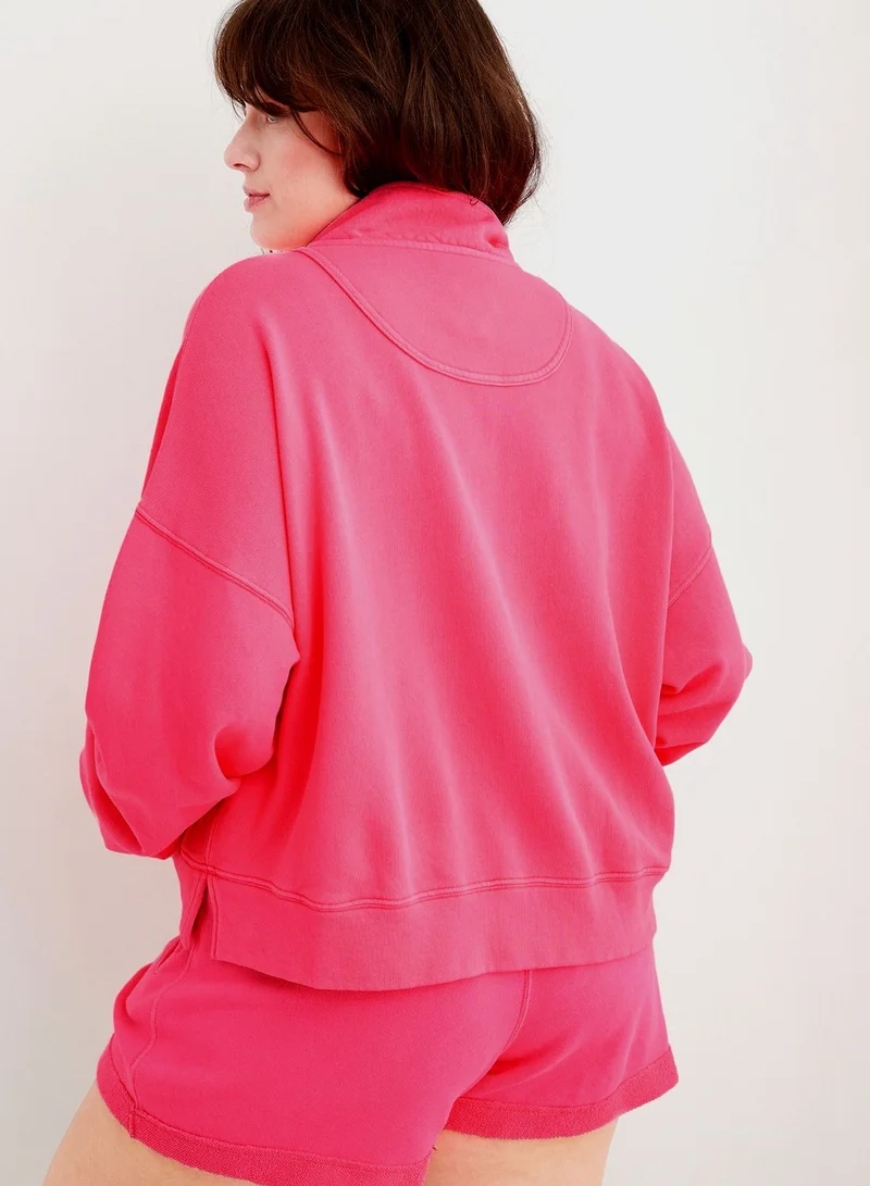 Aerie Zip Detail Sweatshirt