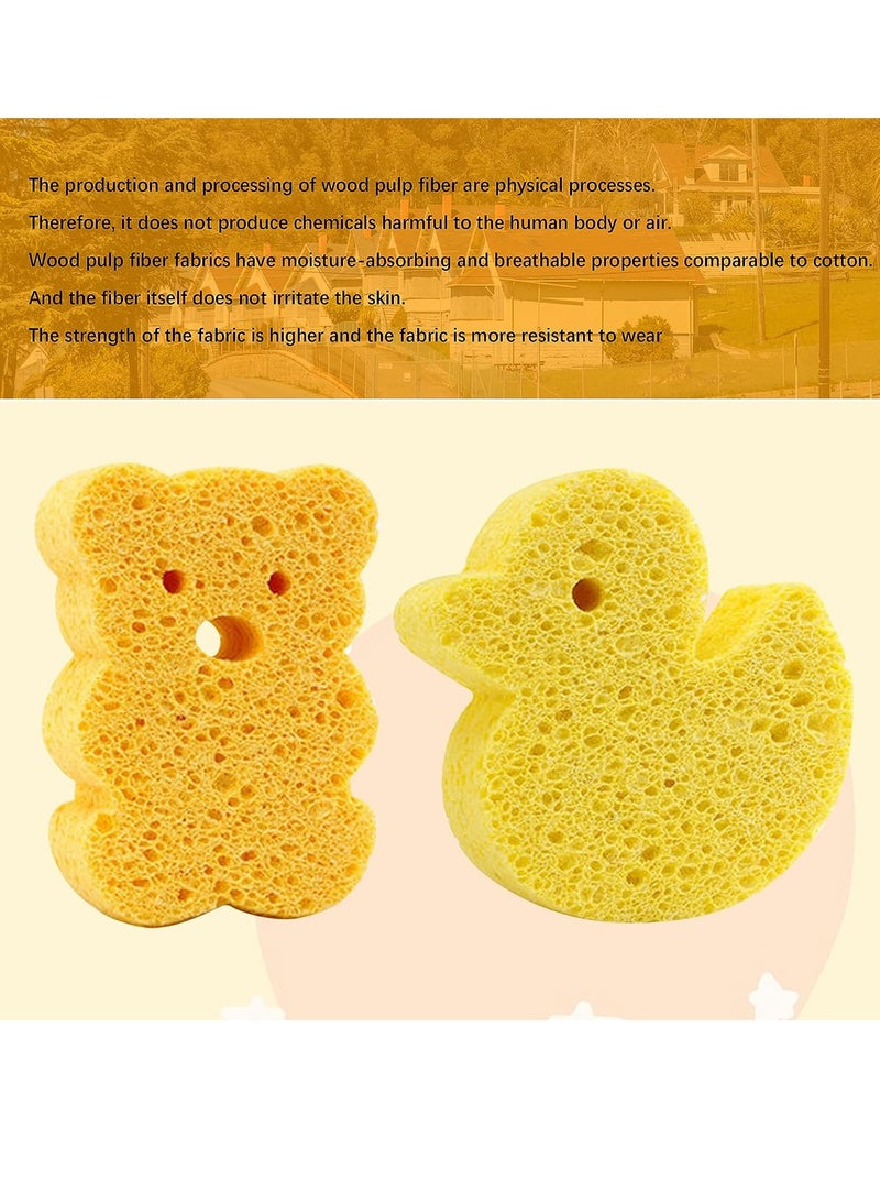 4 حمام الطفل الاسفنج ، شكل جميل الاسفنج حمام الطبيعية ، لينة القطن الأنظف ، حمام الطفل الاسفنج - Image 5
