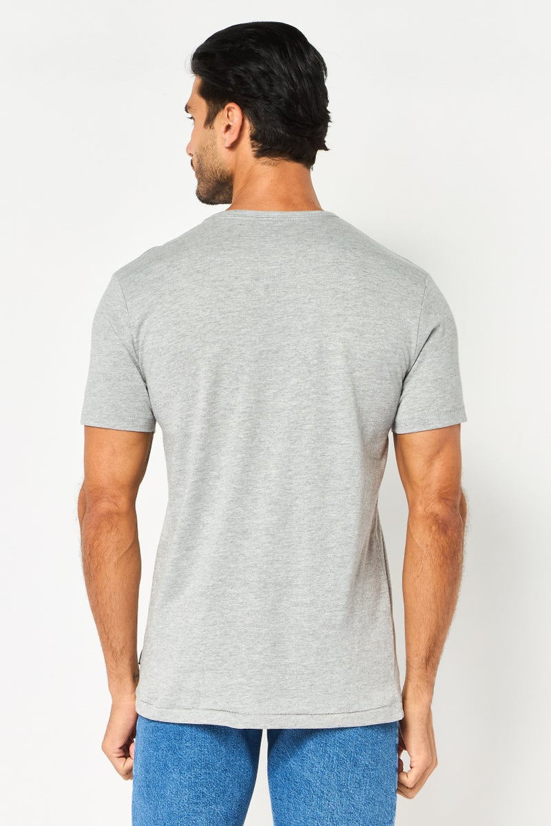 French Connection Men 3 Pieces Crew Neck Short Sleeve Brand Logo T-Shirt, Multicolor - Image 4