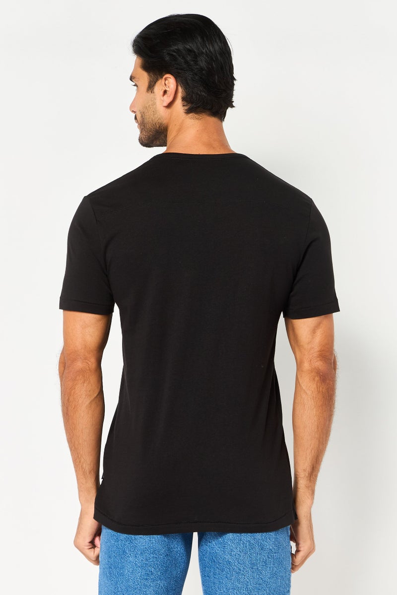 French Connection Men 3 Pieces Crew Neck Short Sleeve Brand Logo T-Shirt, Multicolor - Image 2