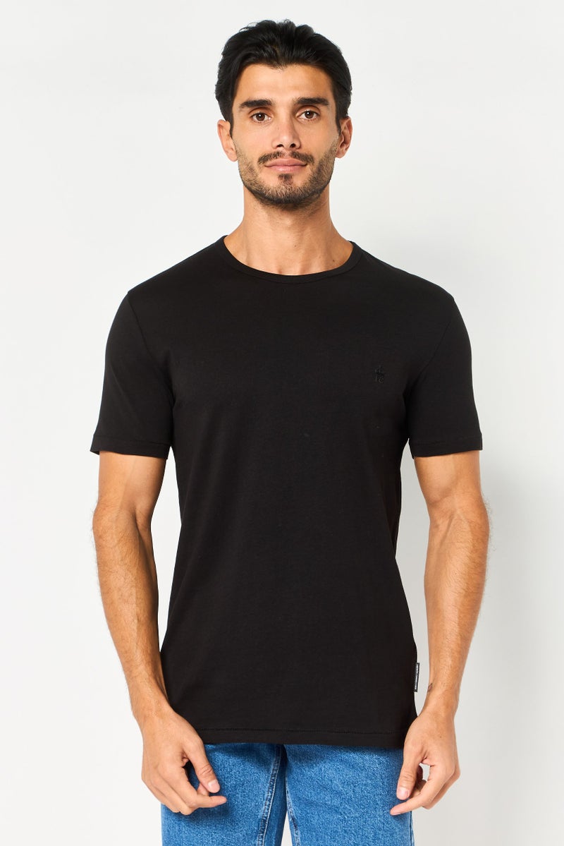 French Connection Men 3 Pieces Crew Neck Short Sleeve Brand Logo T-Shirt, Multicolor - Image 1