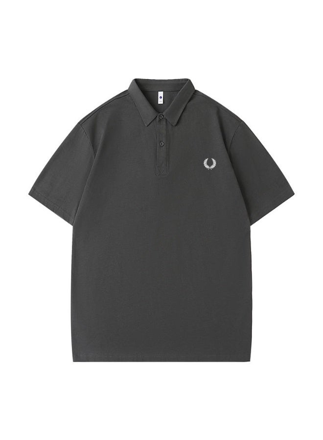 فريد بيري Fred Perry unisex plain laurel wreath Polo shirt, breathable embossed knitted short sleeves, simple casual shirt for men and women. - Image 3