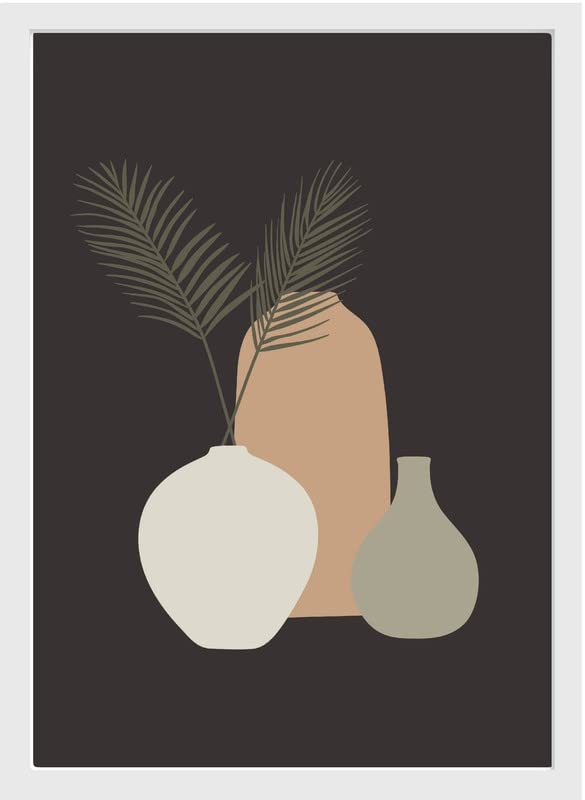 SC CREATIVES Set of 4 Trendy Design Shapes Framed Art Prints Painting with Plexi Glass 16 x 12 Inches Wall Art Posters for Wall Decor Wall Hangings White Frame Ready To Hang - Image 5