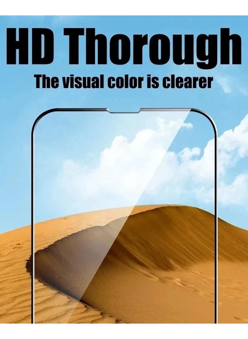 Glass for VIVO V50 5G Screen Protector Tempered Glass Hardness 9H HD Clear Anti-Fingerprint Film [2-Pack] - Image 5