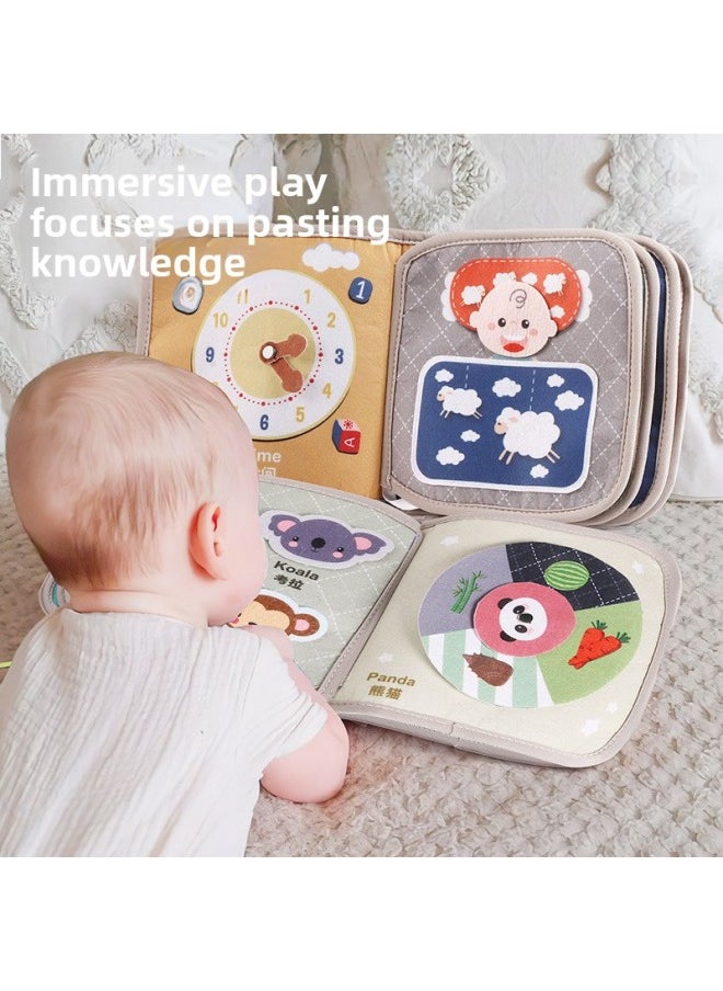 Generic - Tear-And-Tear Book For Infant Early Education, Quiet Book With Velcro, Unbreakable And Chewable, Cognitive Educational Toy For 6-Month-Old Baby 8-Color:[upgraded Two-piece Set] Upgraded Fruits And Vegetables + Upgraded Animals - Image 1