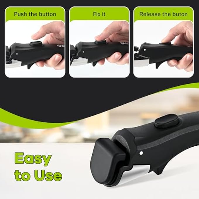 GQE Universal Removable Pan Handle HeatResistant Detachable For Pots Pans  Grill Pans Secure Grip ToolFree Installation SpaceSaving Pot Handle For Versatile Cookware Compatibility - Image 5