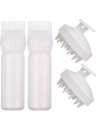 2Pcs Root Comb Applicator Bottle with 2Pcs Scalp Massager Shampoo Brush Hair Brush Bottle Massage Brush Hair Tools Hairdressing Products for Hair Salons - pzsku/Z7734180CFC22529A2E8DZ/45/1746318744/e4f5ea25-d719-4b6d-af74-2814247bff42