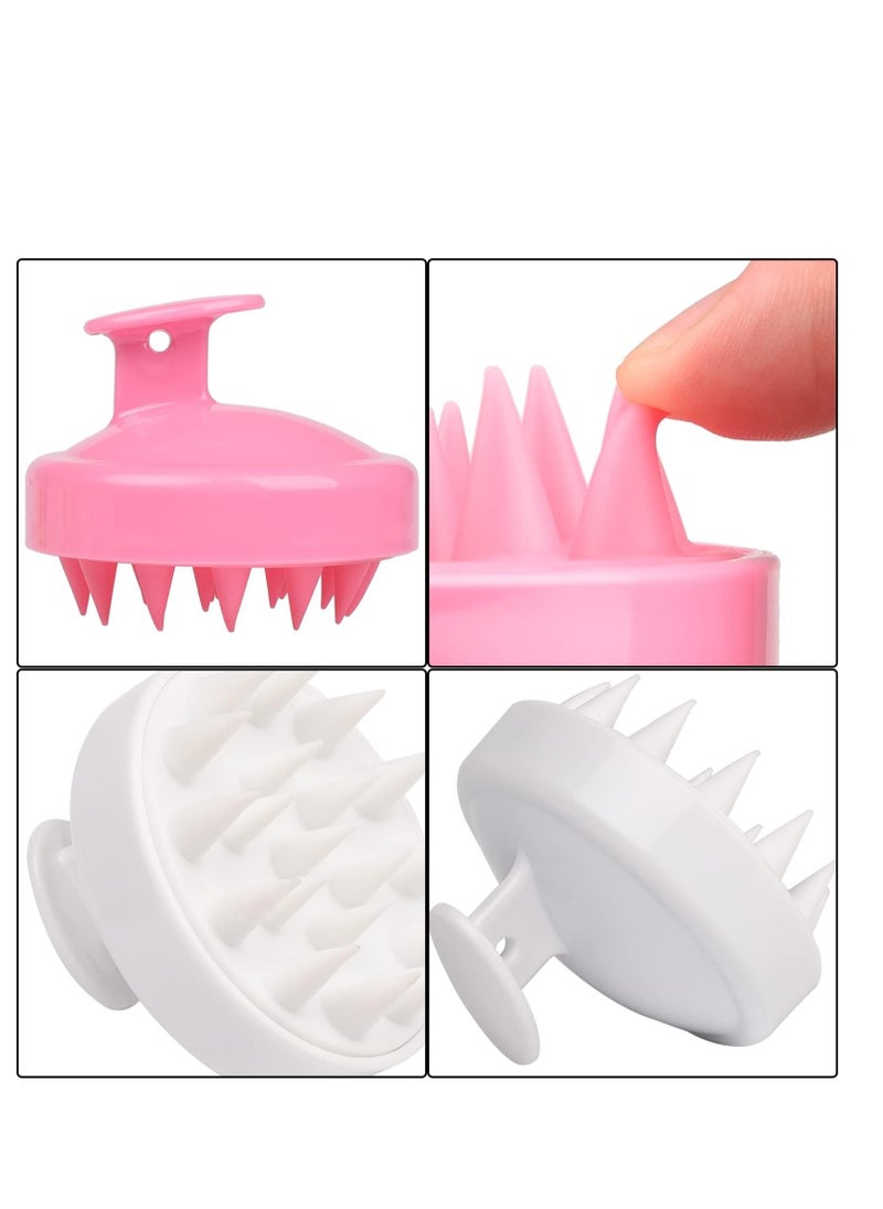 Generic - 2Pcs Root Comb Applicator Bottle with 2Pcs Scalp Massager Shampoo Brush Hair Brush Bottle Massage Brush Hair Tools Hairdressing Products for Hair Salons - Image 1