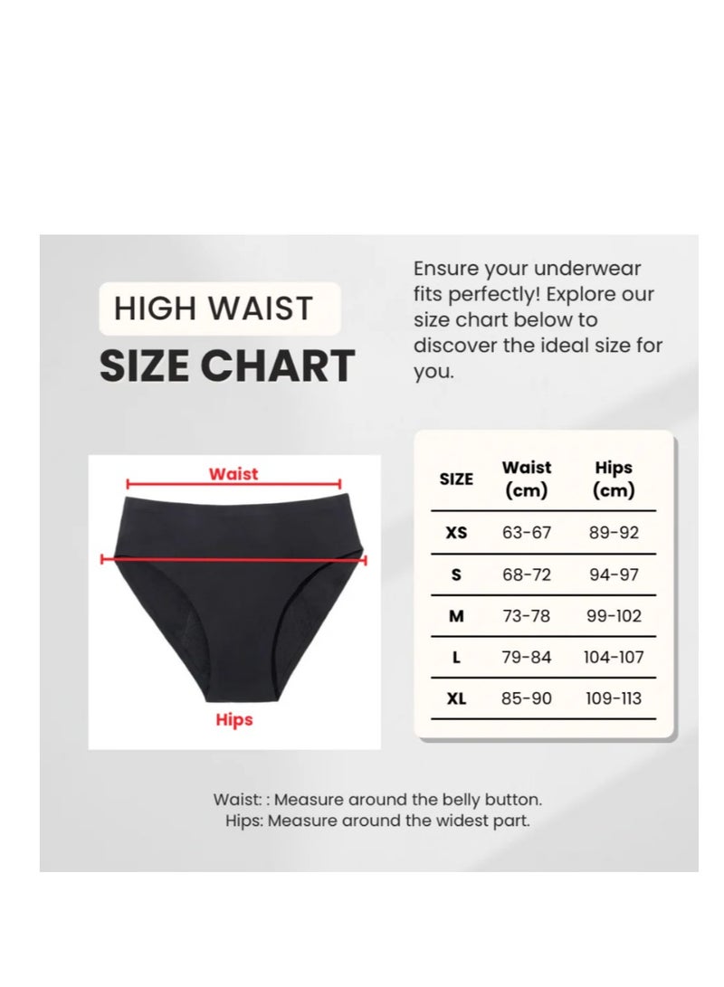 Bodi Fresh High Waist Seamless Period Underwear – Heavy Flow – Leakproof, Odor Control – Reusable & Eco-Friendly – Women & Teen Girls - Image 3