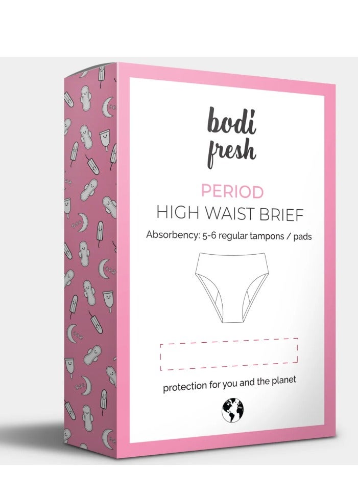 Bodi Fresh High Waist Seamless Period Underwear – Heavy Flow – Leakproof, Odor Control – Reusable & Eco-Friendly – Women & Teen Girls - Image 4