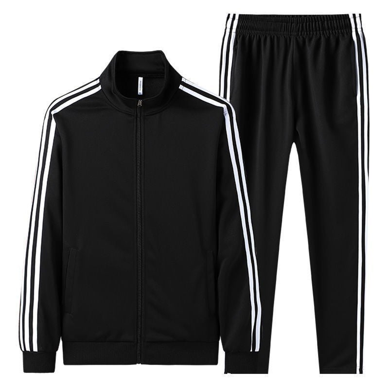 Men'S Jacket New Stand Collar Korean Style Trendy Three-Stripe Loose Plus-Size Casual Sportswear Trendy - Image 2