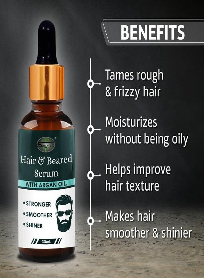 Sabates Hair & Beared Serum For Men | Beard Oil For Grooming | For Men | Long Lasting Moisturisation | Non Sticky - Image 3