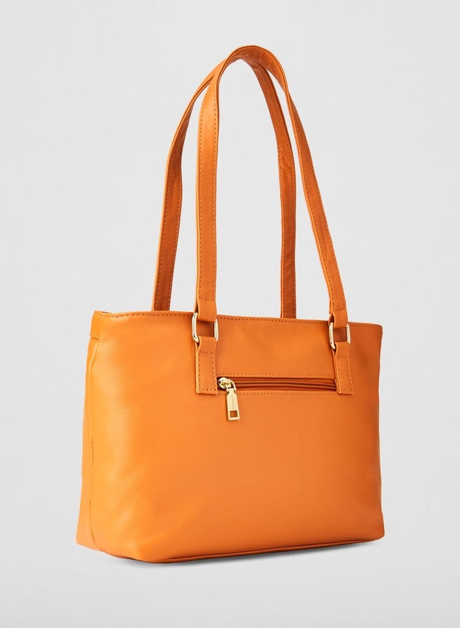 Caprese womens ARLEEN T Medium CAMEL Tote Bag - Image 3