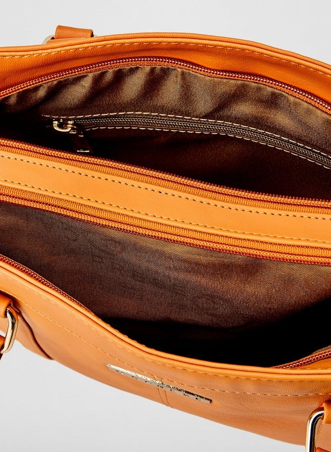 Caprese womens ARLEEN T Medium CAMEL Tote Bag - Image 5