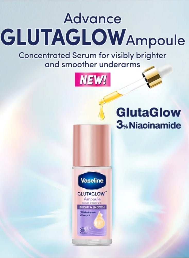 Vaseline Glutaglow Bright And Smooth Ampoule Serum Deodorant 45 ML - Image 3
