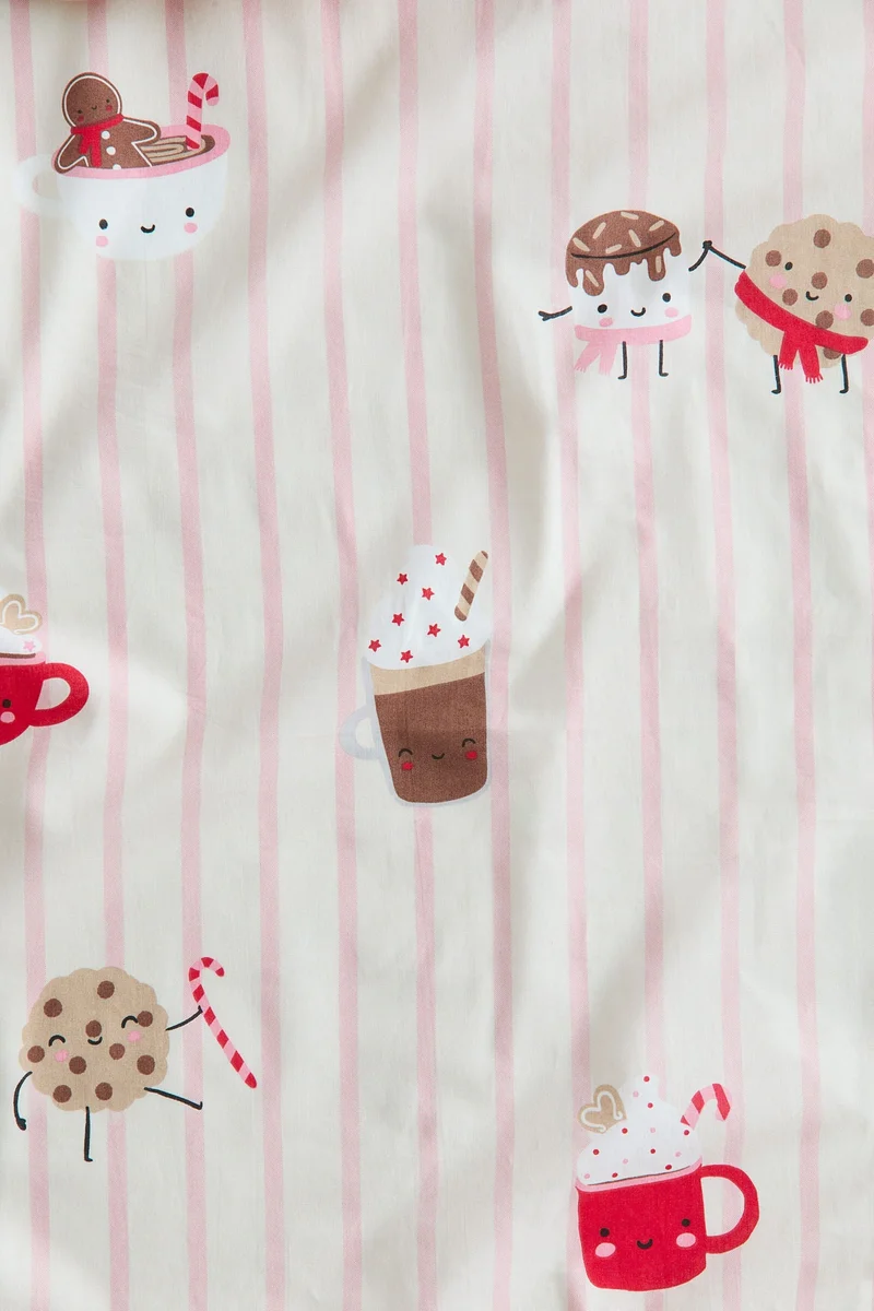 H&M Patterned cotton fitted sheet