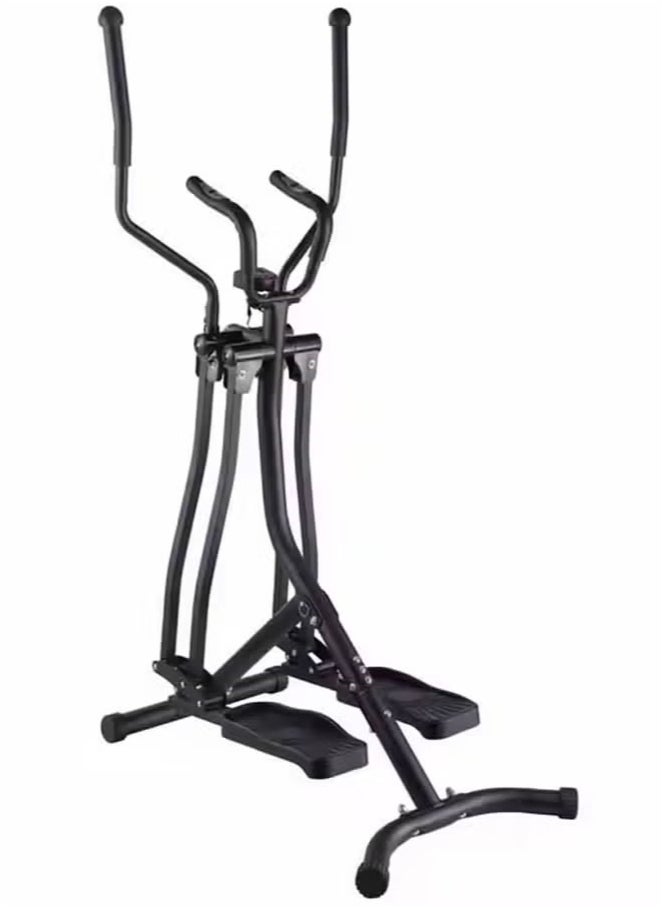 Fitness World Walking Fitness Equipment, 4-Way Flying Gazelle Elliptical, Black Air Walking Exercise Machine  - Image 1