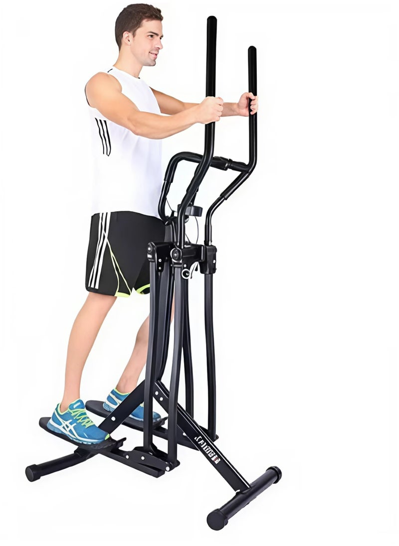 Fitness World Walking Fitness Equipment, 4-Way Flying Gazelle Elliptical, Black Air Walking Exercise Machine  - Image 4