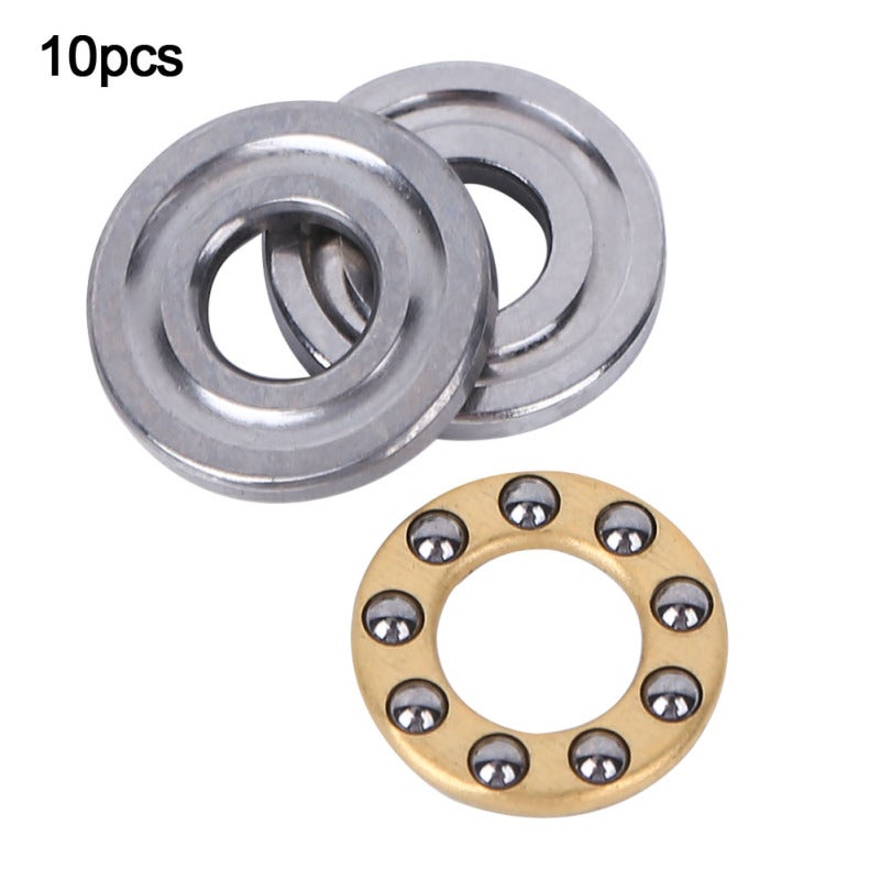 Thrust Bearing Set: 10 Pcs Bearing Steel - Low Frictional Resistance High Precision Ball Thrust Bearing for Machinery Manufacturing Equipment Installation Maintenance - Image 5