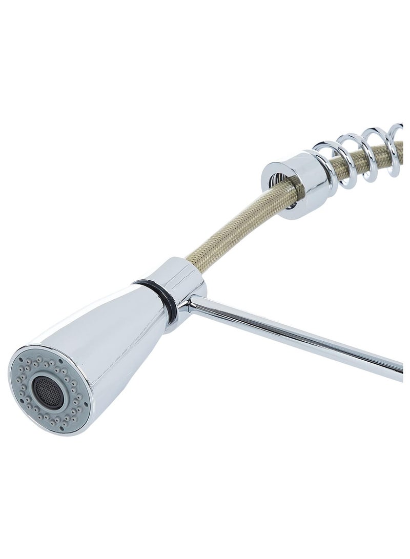 HESANIT Kitchen Faucet Mixer With Dual Function Pullout Sprayer Chrome - 6831C - Image 4