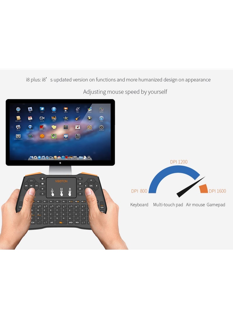 RII i8 Mini Wireless Fly Mouse Keyboard – Multi-Touch Air Mouse Gamepad, 2.4G Multimedia Remote, Adjustable Mouse Speed, Multi-Language Support, Ergonomic Anti-Skid Design, Android & Windows Compatible - Image 3