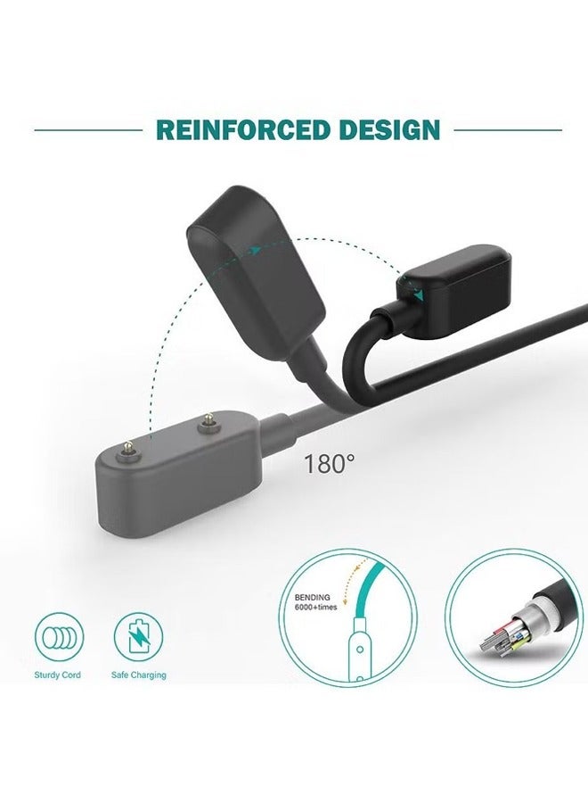 Charger Compatible for Huawei Watch Fit 3/Fit/Fit 2/Fit Mini,Huawei Band 6/ Band 7,Huawei 4X,Honor Watch ES,Honor Band 6-Smart Watch Replacement USB Charger Charging Cable 100cm Black - Image 3