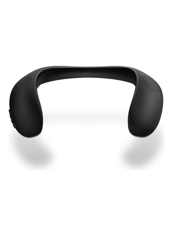 NIBEMINENT Portable BT Wireless Bass FM Speaker Powerful Sound Comfortable Neck-mounted Black  - Image 2
