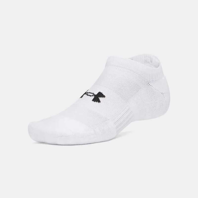 UNDER ARMOUR White Performance No-Show Socks (3 Pairs)  | Best Price UAE