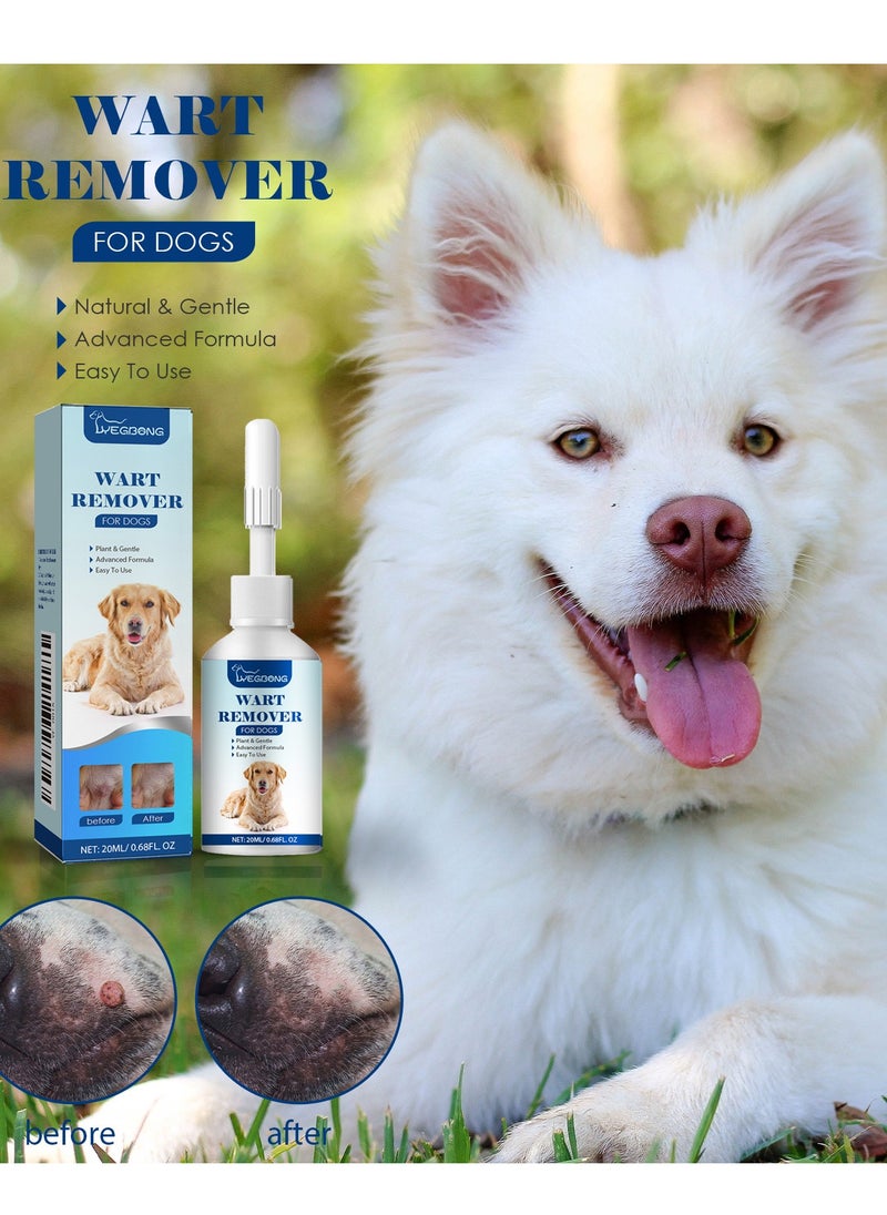 YEGBONG - Dog Wart Remover: 20ML Dog SkinTag Removal, Natural Dog Wart Removal Treatment, Rapidly Eliminates Dog Warts & Dog Skin Tags - Fast Acting & Effective, No Harm & Pain-Free - Image 1