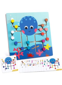 Mumoo Bear Mumoo Bear Slide Puzzle Toy Octopus Sliding Puzzle Matching Game Early Educational Montessori Toy Sensory Development Color Recognition Matching Blocks Toy for Over 3 Years Old Kids  - Image 1
