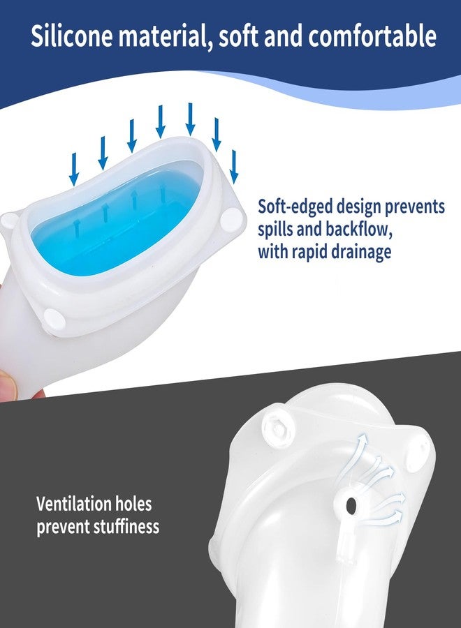 OUWERALL Wearable Urinal Bag for Men, Portable, Reusable, 2 Urine Bags (1*2000ML + 1*1000ML), Leak-Proof, Odor-Control, For Bedridden Patients, Elderly, Post-Surgery Recovery, Hospital Home Use, Latex-Free - Image 4