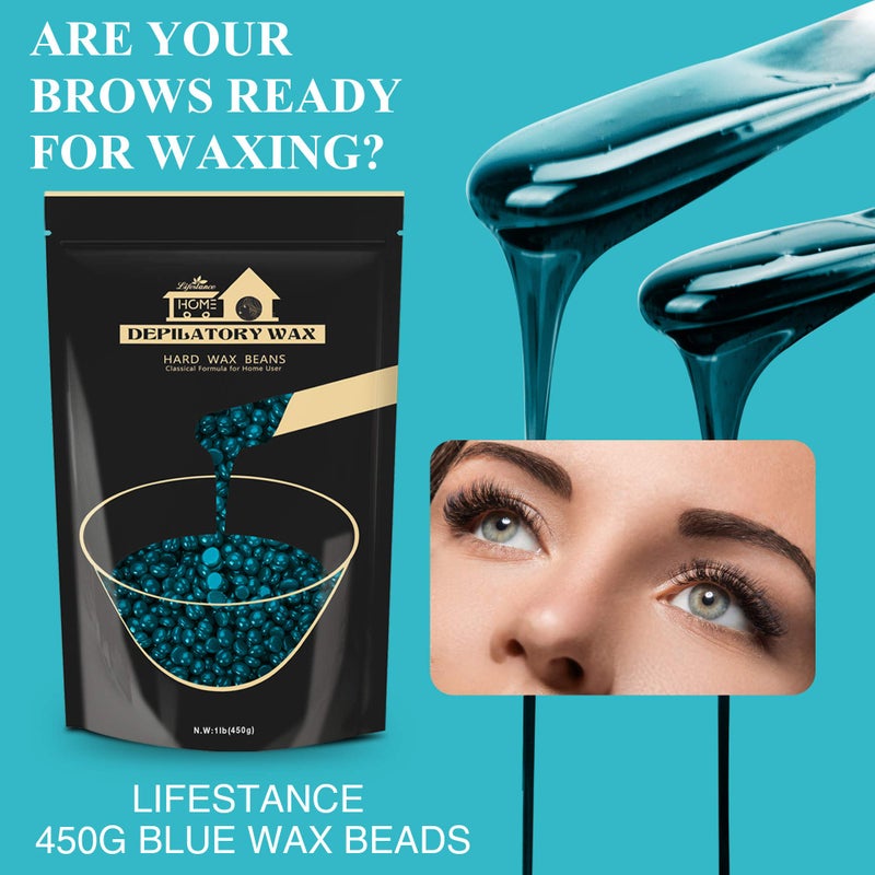 Lifestance Hard Wax Beads, 1lb, Jasmine, Sensitive Skin, for Face, Body, Legs, Brazilian Bikini Wax, Pearl Beads for Wax Warmers - Image 3