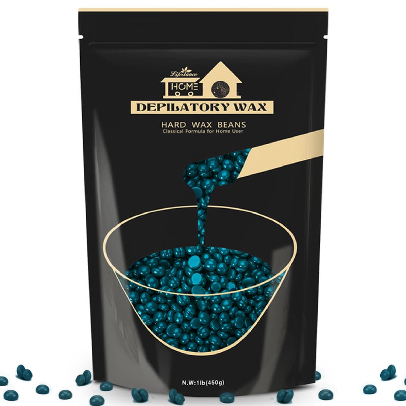 Lifestance Hard Wax Beads, 1lb, Jasmine, Sensitive Skin, for Face, Body, Legs, Brazilian Bikini Wax, Pearl Beads for Wax Warmers - Image 1