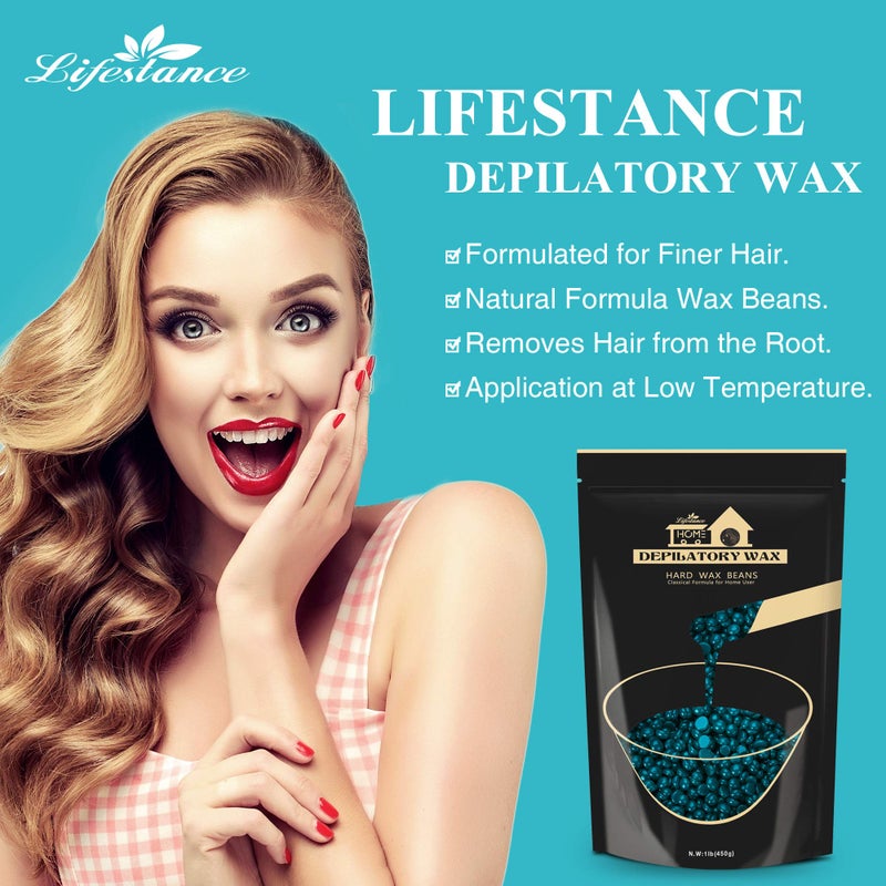 Lifestance Hard Wax Beads, 1lb, Jasmine, Sensitive Skin, for Face, Body, Legs, Brazilian Bikini Wax, Pearl Beads for Wax Warmers - Image 4