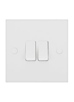 BG BG Nexus 20 Amp Double 2 Way 10AX Plate Switches Square Edge  - Image 1