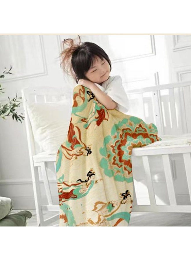 عام بطانية رقيقة من الفانيلا (دافئة ومريحة، ومناسبة للنوم واستخدام الألعاب وإزالة الغبار ومقاومة للرمل) 150 سم * 200 سم - 822 - Image 4