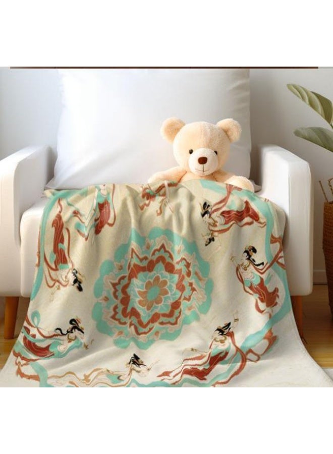 عام بطانية رقيقة من الفانيلا (دافئة ومريحة، ومناسبة للنوم واستخدام الألعاب وإزالة الغبار ومقاومة للرمل) 150 سم * 200 سم - 822 - Image 5