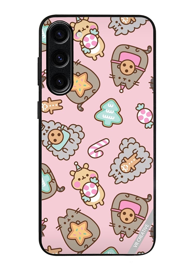 VR CREATIVE Protective Case Cover For Samsung Galaxy S24 Business Cat Design Multicolour - Image 1