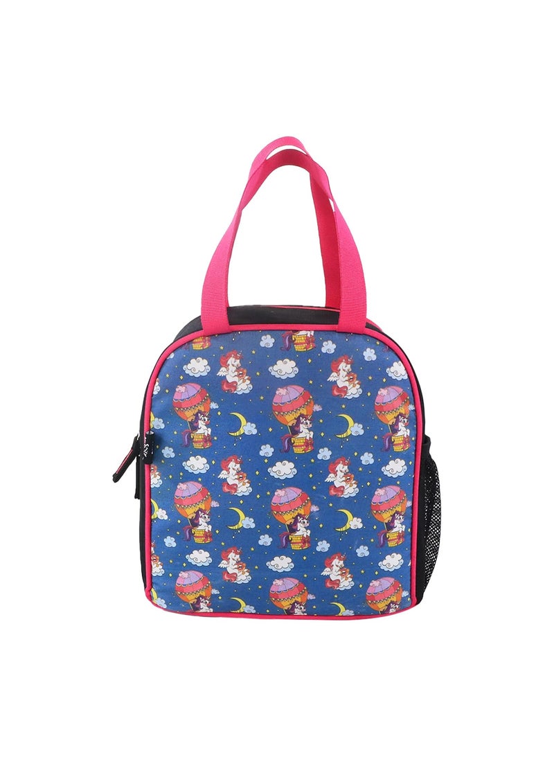 SMILY KIDDOS Smily Kiddos Joy Lunch Bag- Unicorn Theme - Teal Blue| one Main Compartment | Best Birthday Return Gifts for Boys & Girls  - Image 1
