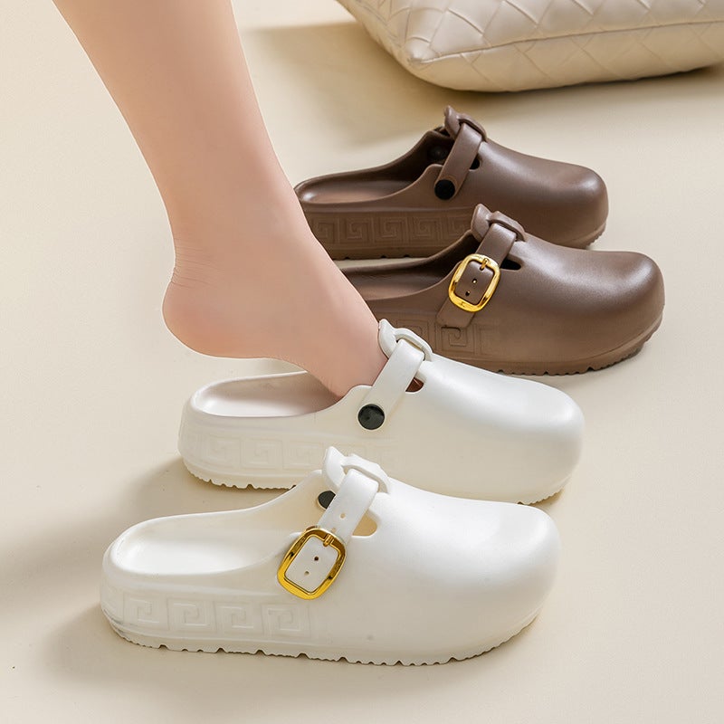 Eva Thick-Soled Height-Increasing Women'S Closed-Toe Mules Fashion Birkenstock-Style Outdoor Non-Slip Trendy Casual Shoes - Image 3