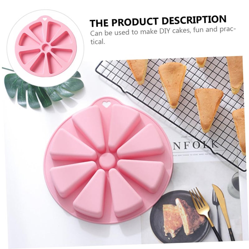 Silicone Triangle Cake Mold 8 Cavity Non Stick Baking Mould For Scones Biscuits - Image 5
