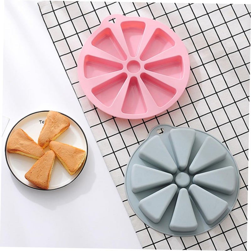 Silicone Triangle Cake Mold 8 Cavity Non Stick Baking Mould For Scones Biscuits - Image 4
