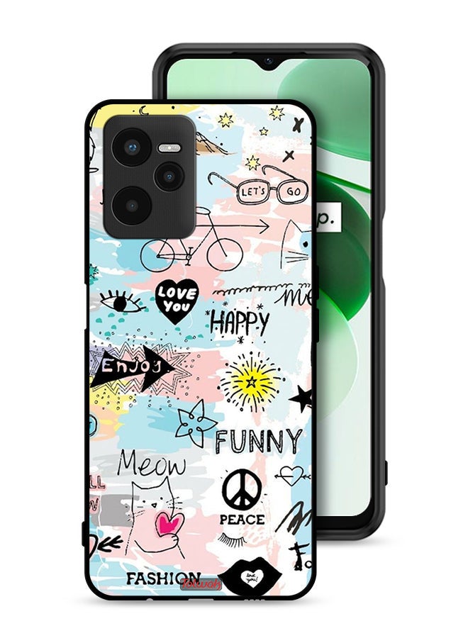 Tolwak Realme C35 Protective Case Cover Love You Tags - Image 1