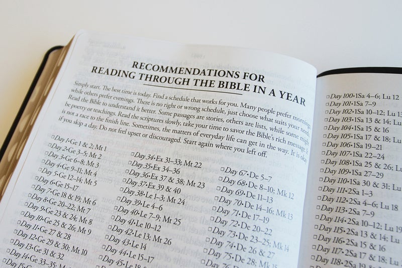 KJV Holy Bible, Giant Print Thinline Large format, Black Premium Imitation Leath er with Ribbon Marker, Red Letter, and Thumb Index - Image 2