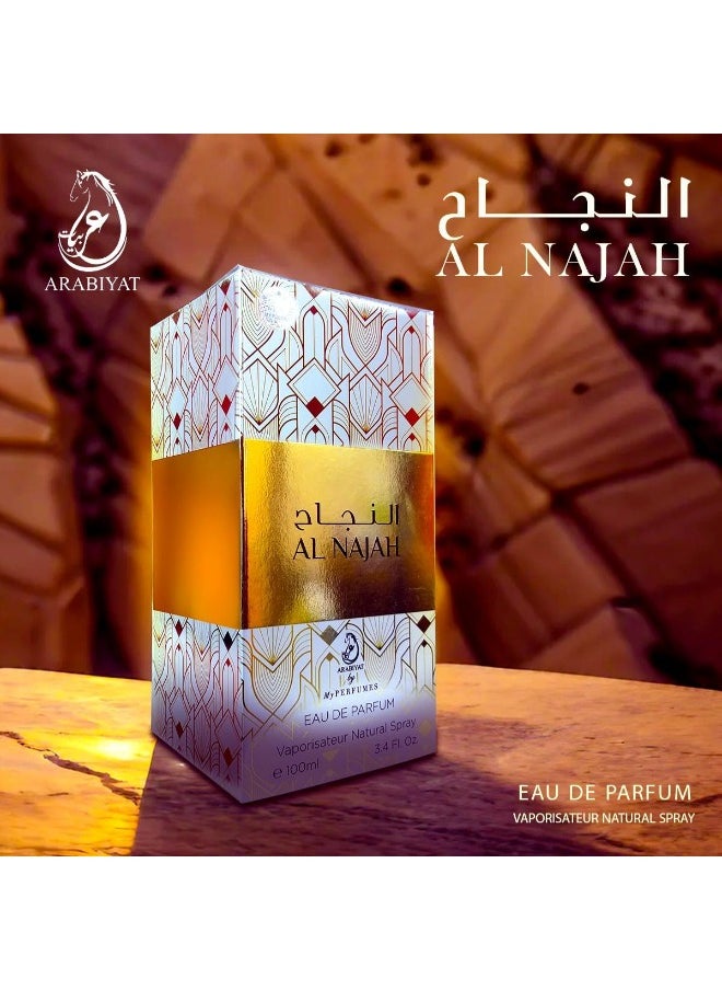 ARABIYAT Al Najah Eau de Parfum – 100ml | Unisex Woody Amber Fragrance | Long-Lasting Sophistication  - Image 3