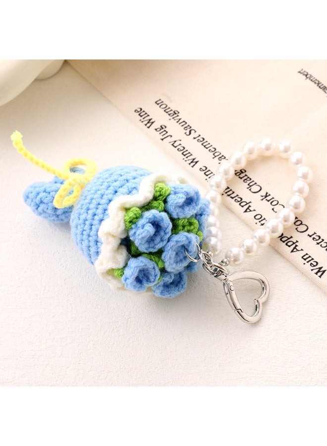 NIBEMINENT Phone Charm/ Chain Strap for Women Girls, Yarn Hook Knitting Cell Phone Case Lanyard Wrist Strap