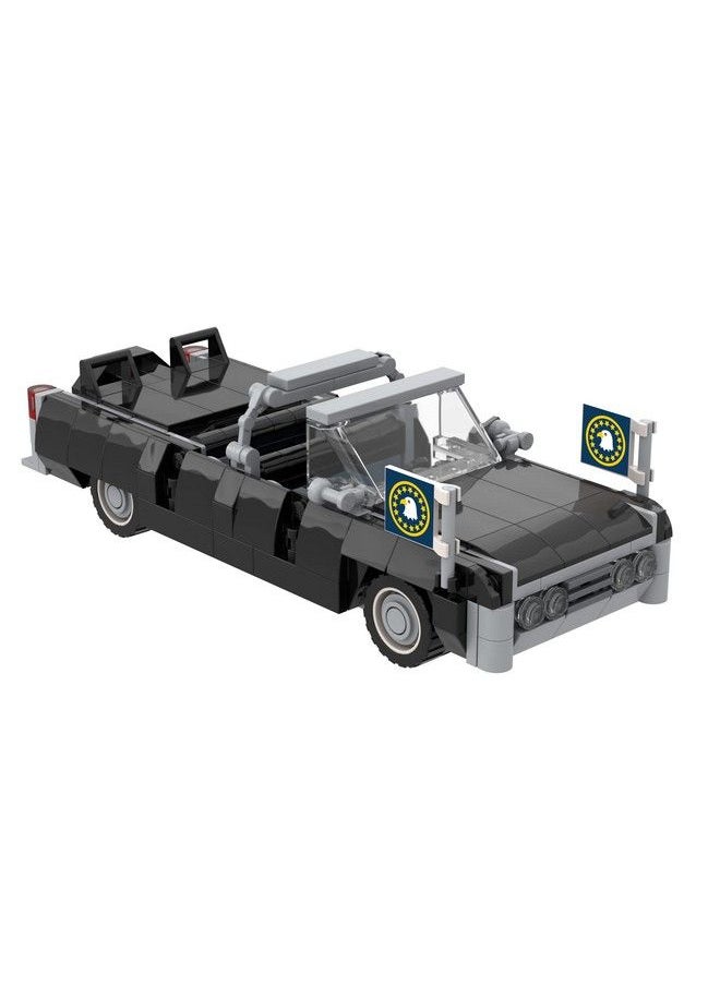 Brick Loot - Presidential Limousine Limo Toy Building Blocks Set 292 Pieces 100% Compatible Fits Lego And Other Major Brick Brands - Image 1