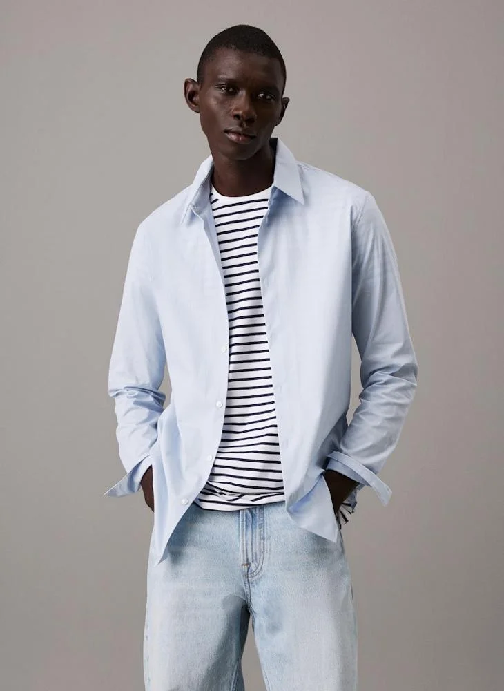 كالفن كلاين Slim Stretch Long Sleeve Shirt