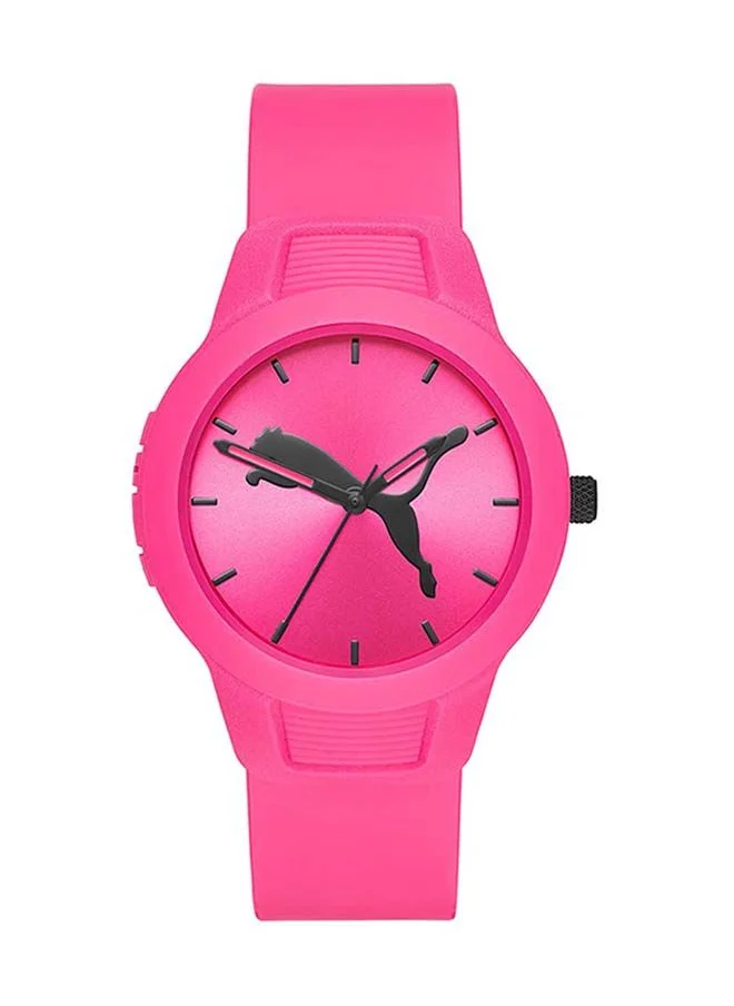 PUMA Reset V2 Silicone Strap Analog Wrist Watch for Women-36mm-Pink